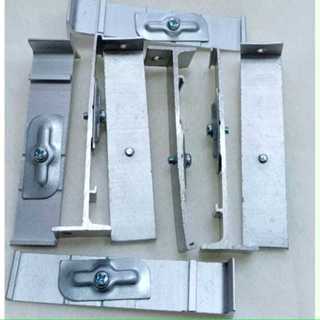 KAKI DOUBLE BRACKET REL GORDEN ALMINI KOTAK / Bracket Rel Gorden Doble