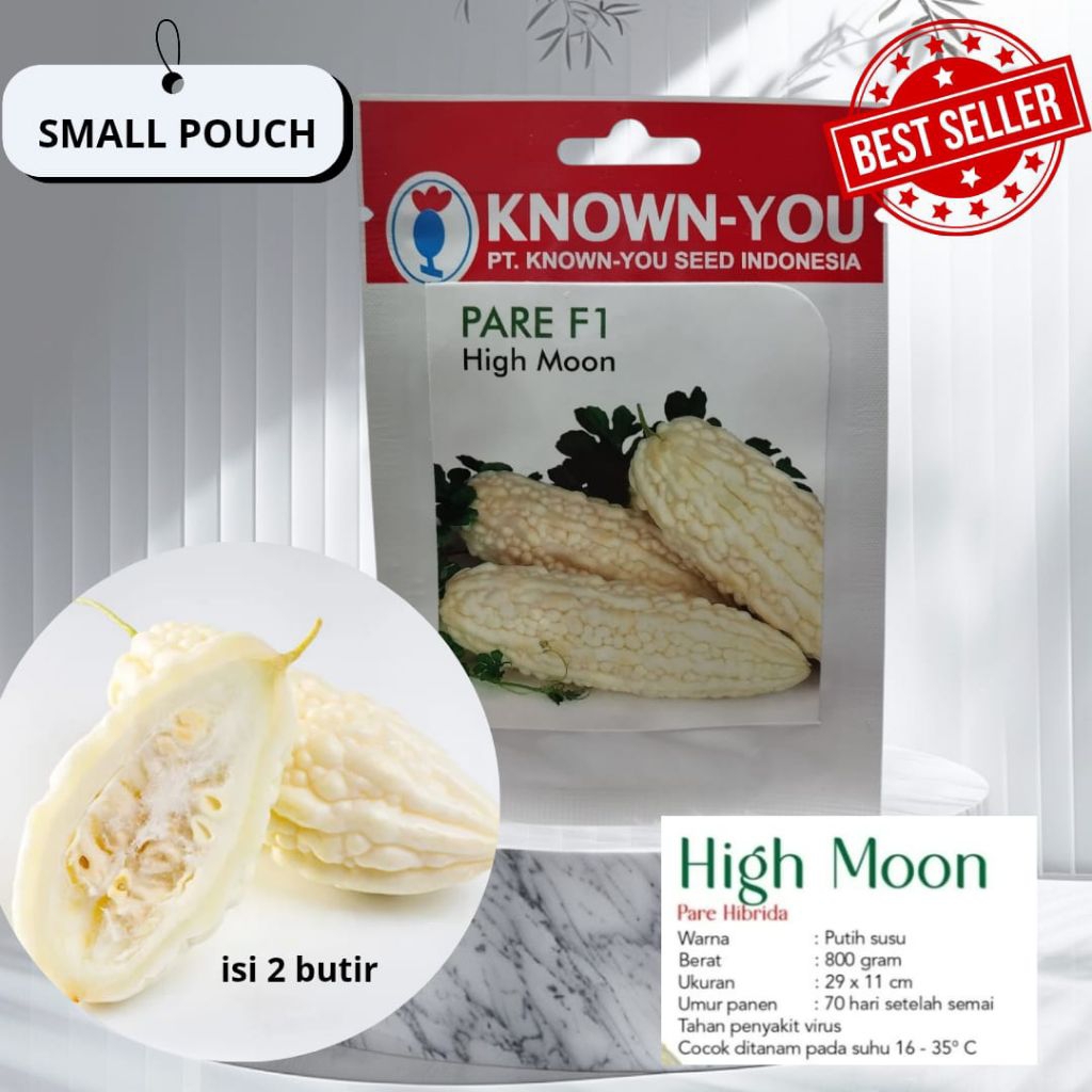 Benih Pare Putih High Moon Asli kemasan pabrik known you seed