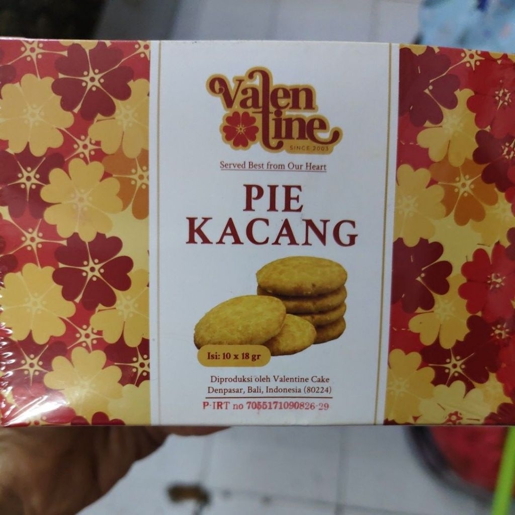 pie kacang valentine isi 10