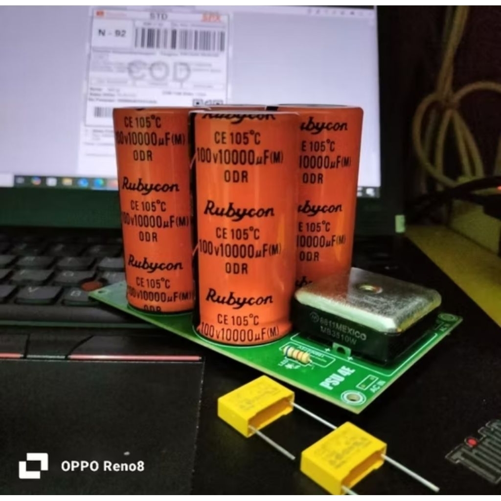 Kit PSU 4 Elco 100v Rubycon Orange Elco 10000f 100v Rubicon