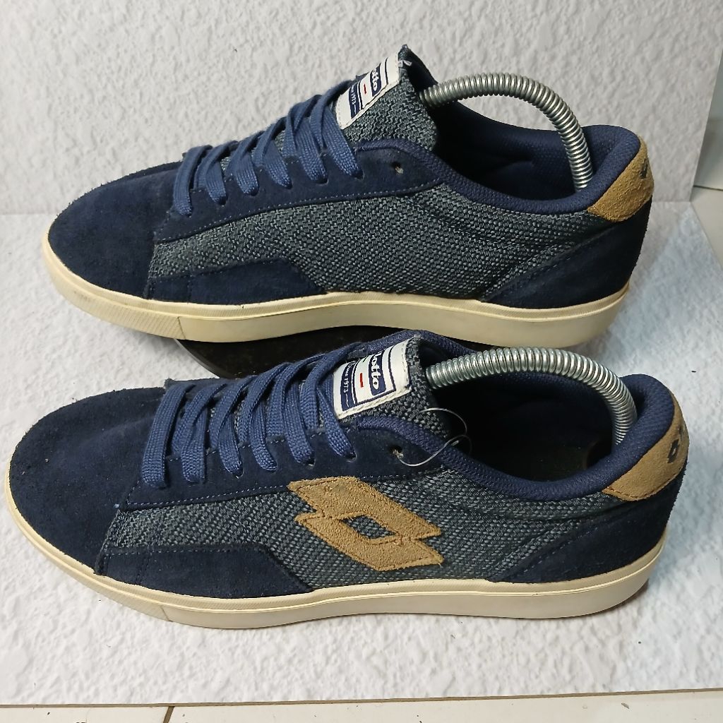Sepatu Sneakers Kasual Lotto Italia 1973 Dark Blue