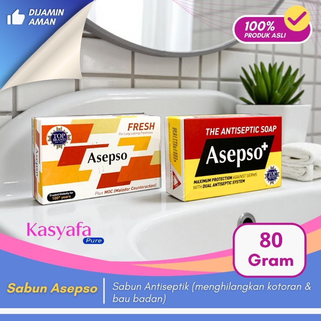 Asepso Fresh Asepso Plus Asepso+ 80gr Sabun Antiseptik