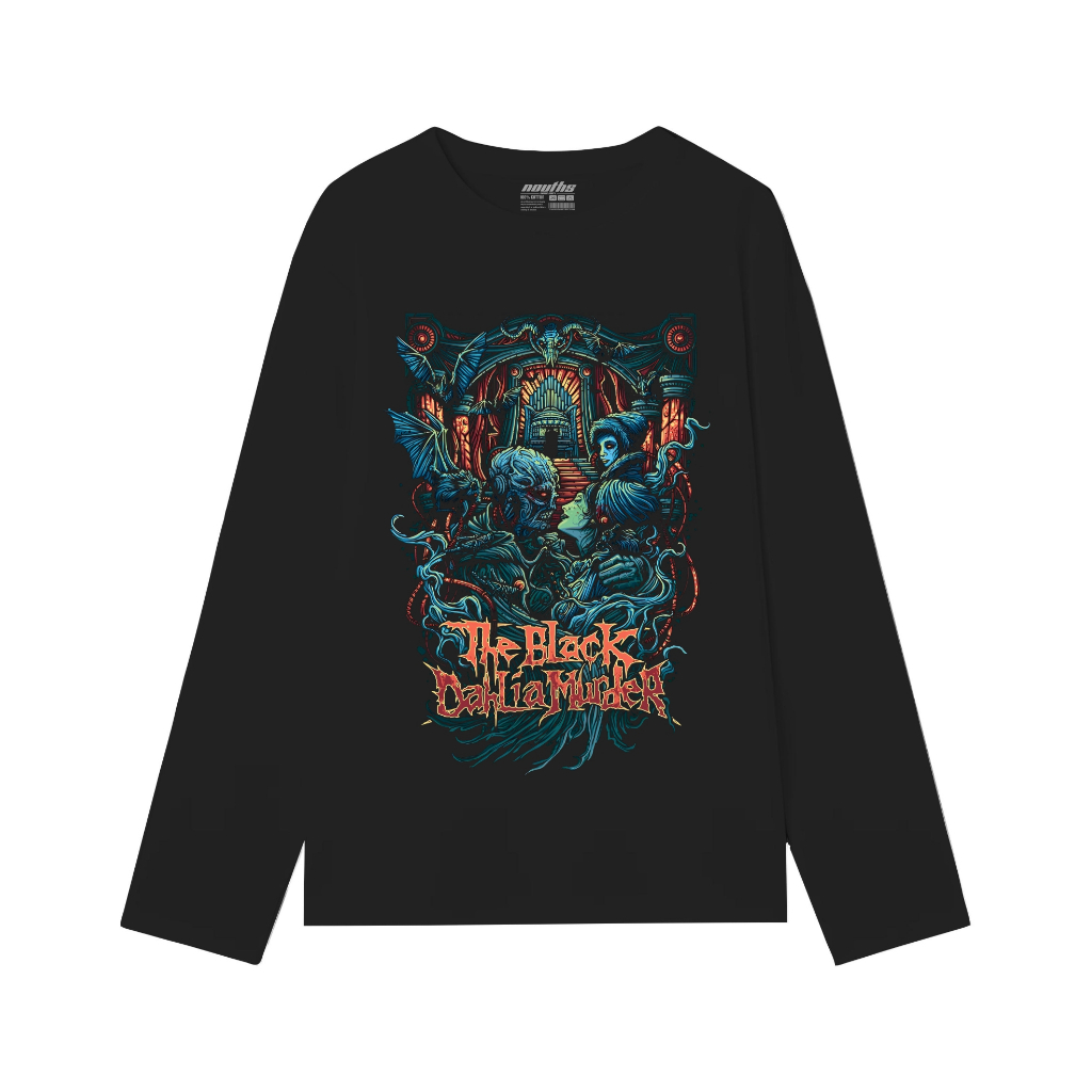 Nouths Tshirt Lengan Panjang  The Black Dahlia Murder Death Metal  Cotton Combed 24s  Unisex