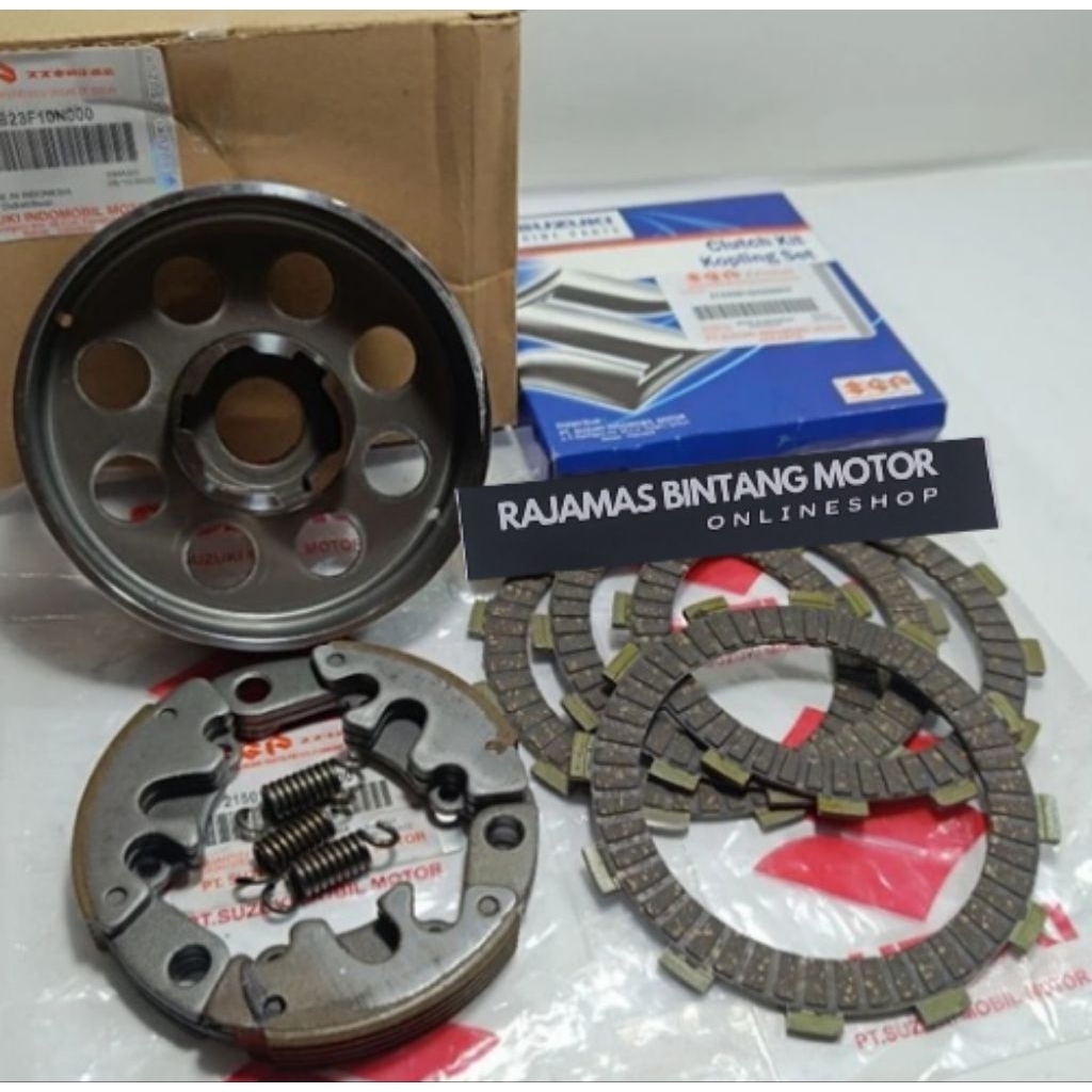 KAMPAS KOPLING + KAMPAS GANDA + MANGKOK KOPLING SMASH LAMA SMASH NEW