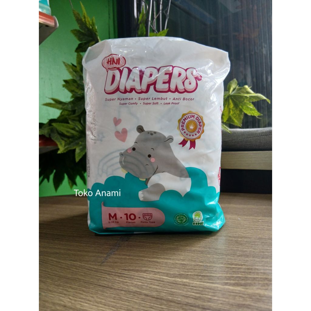HNI Diapers Ukuran M - Pampers Popok Celana Bayi , Anti Iritasi