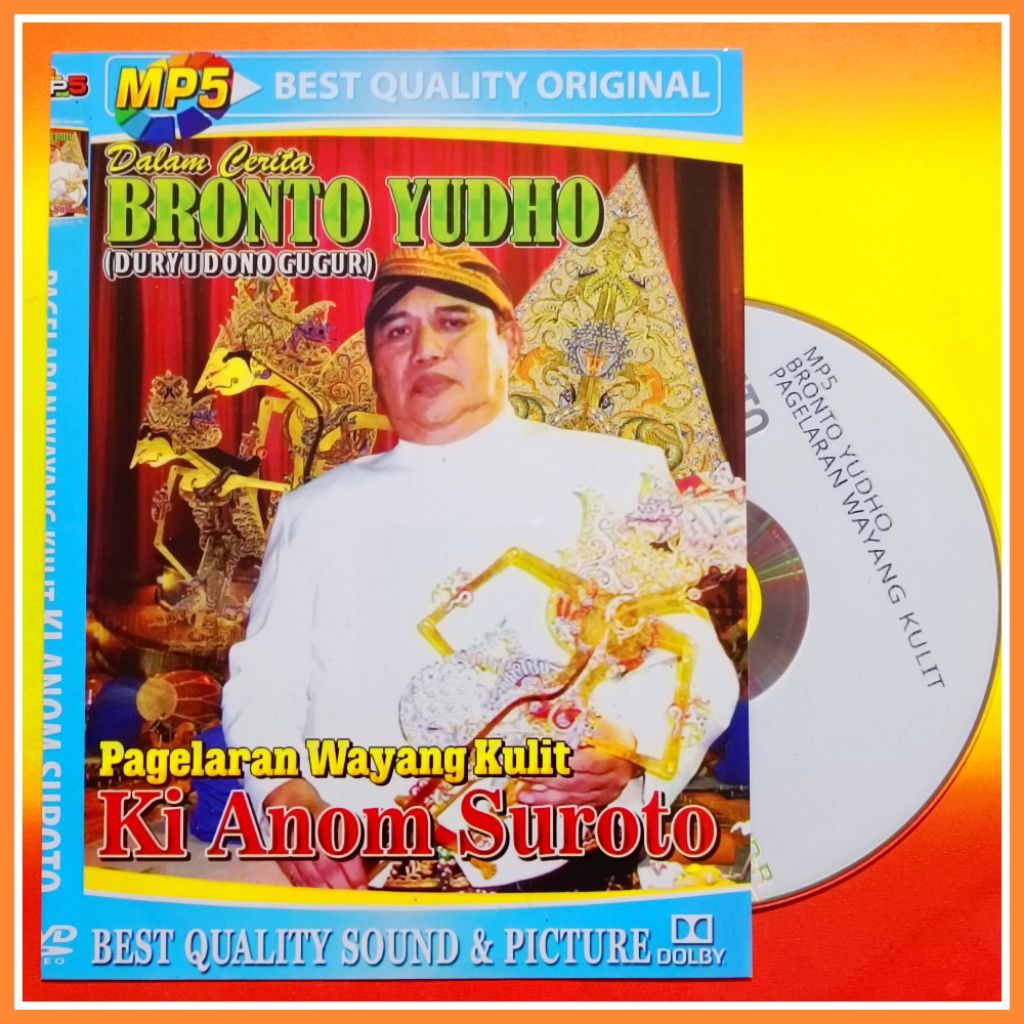 Kaset MP5 Video Musik Pagelaran Wayang Kulit Ki Anom Suroto Lakon Bronto Yudho