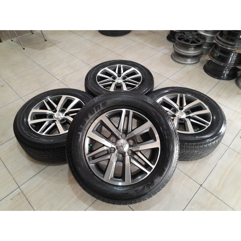 JUAL VELG STD FORTUNER R18 6X139 ET G/P PAS BUAT MOBIL HYLUX TERANO TRAILBLAZER BT50 L200