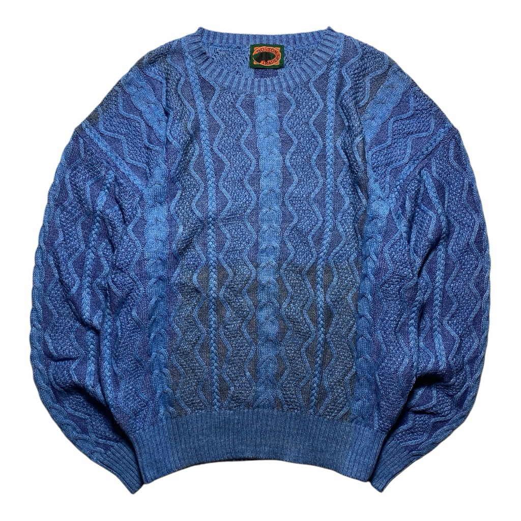 knitwear sweater vintage pattern by boston traders (L)