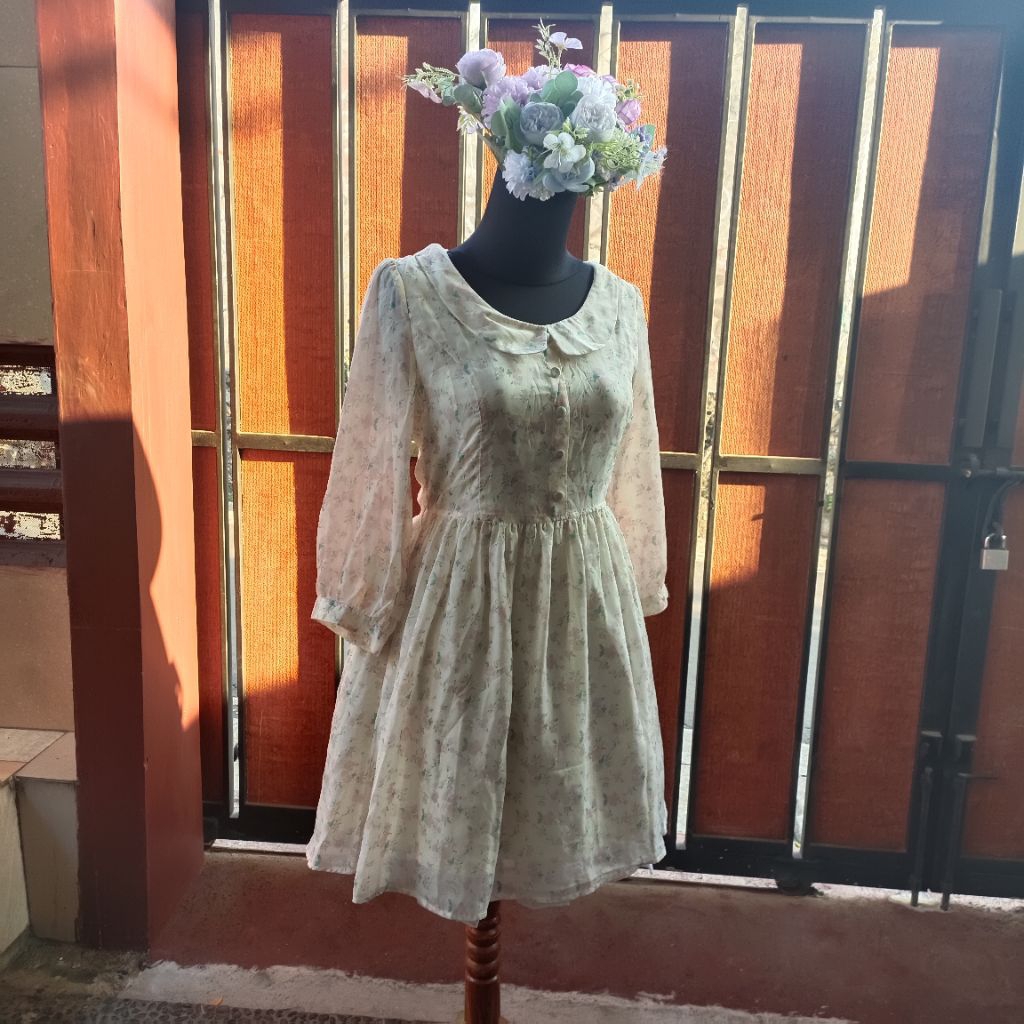 dress kawaii floral pattern by dazzlin