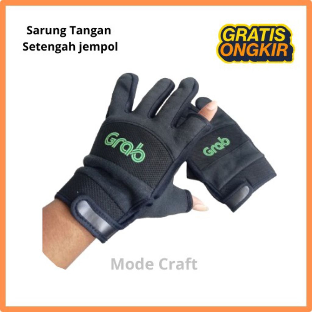 Sarung Tangan Setengah Jempol/Telunjuk GRB Motor