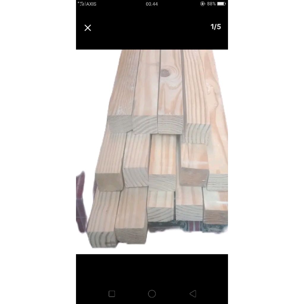 kayu reng jati belanda 50x4x4