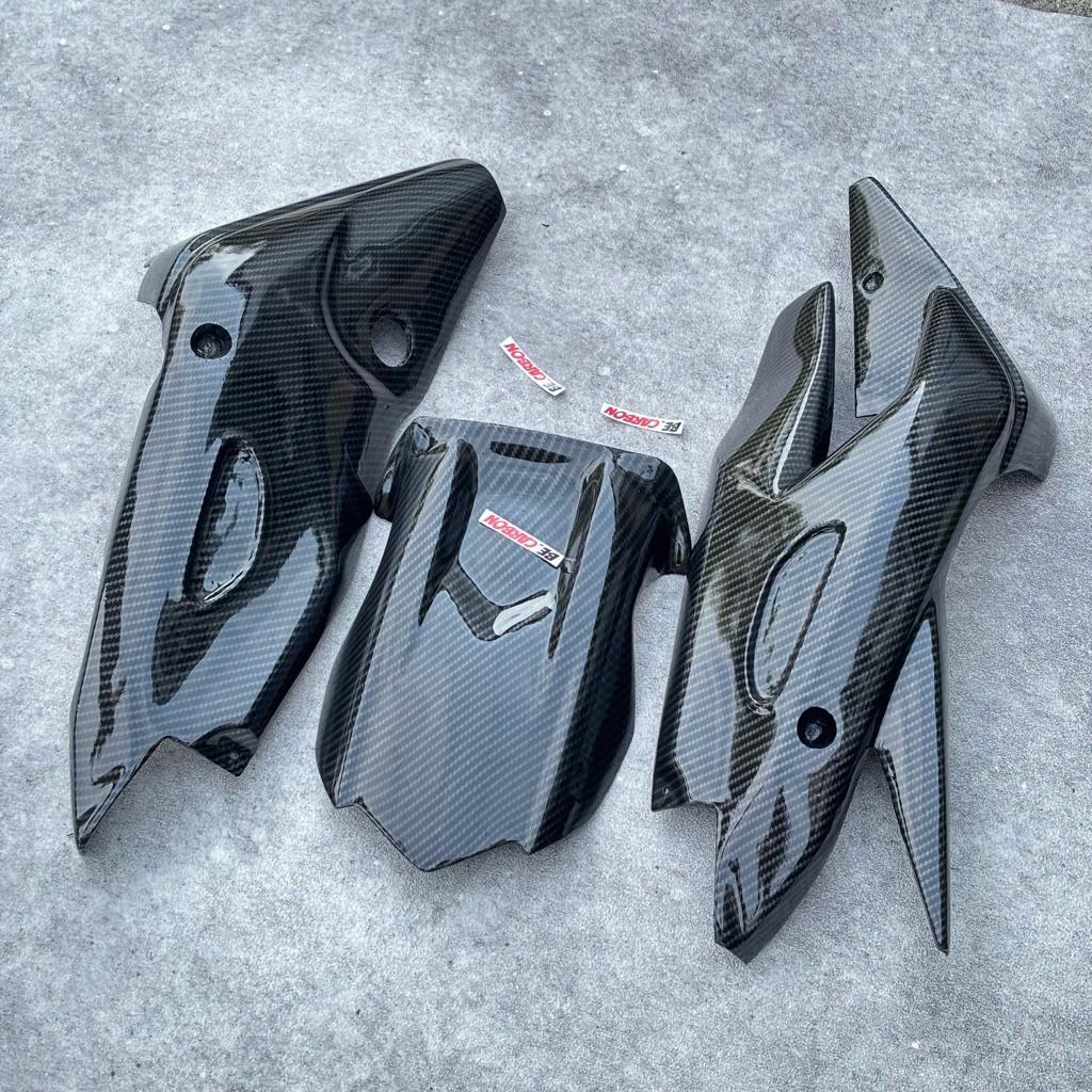 Cover Arm R15 V4 Spakbor Kolong  R15 V4 V3 Hitam Carbon