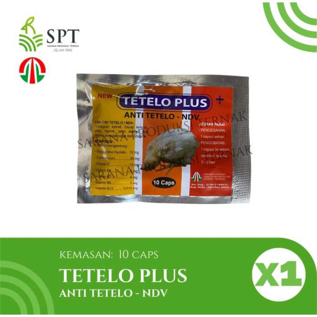 TETELO PLUS + SACHET   ( TAMASINDO) OBAT TETELO BURUNG AYAM