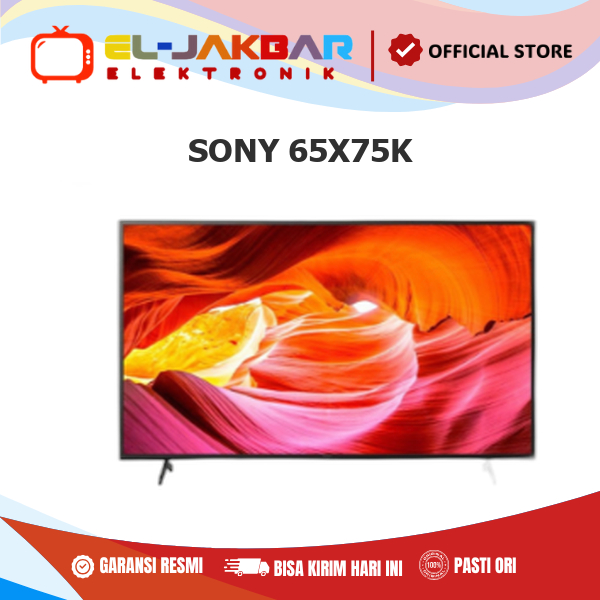 SONY 65X75K  SMART TV 65 INCH LED Dolby Audio 4K AI Processor Smart Plug & Play