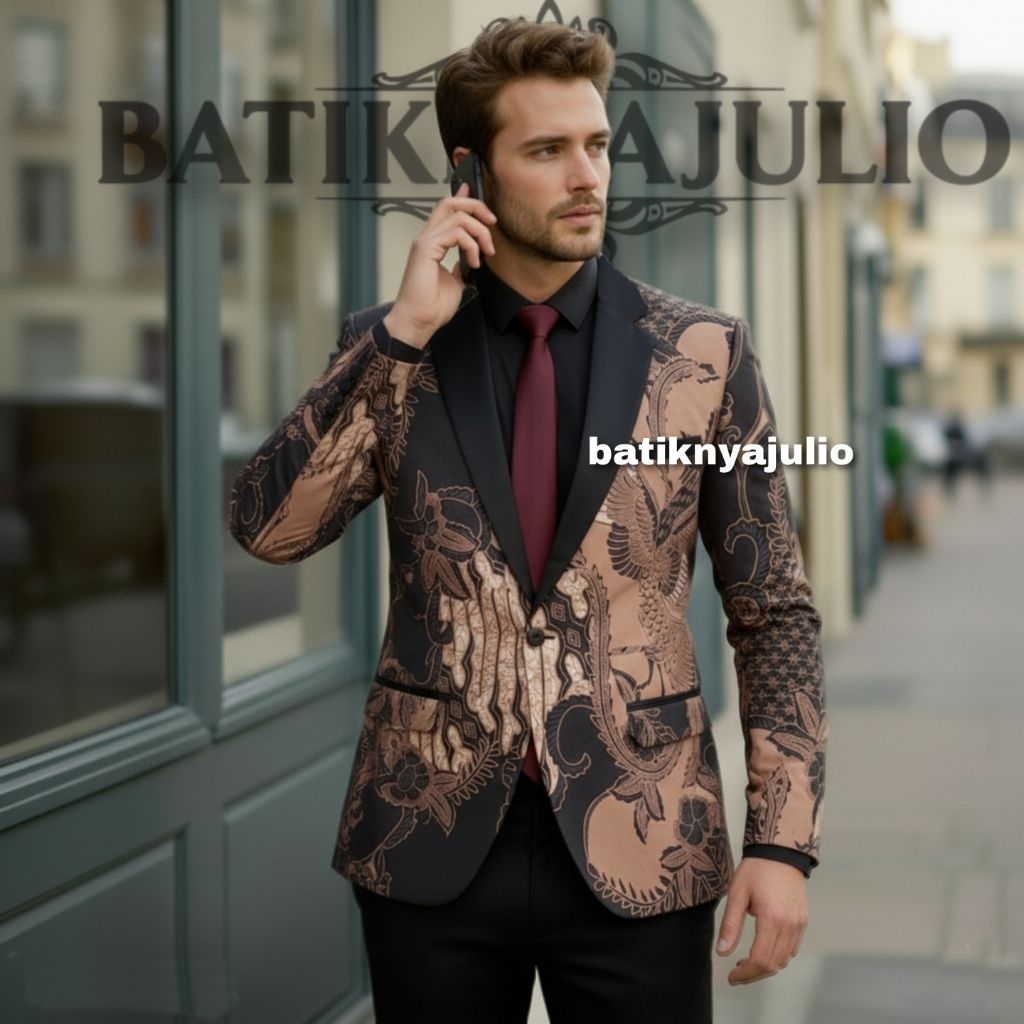 balzer batik jas batik pria premium batiknya Julio id 124