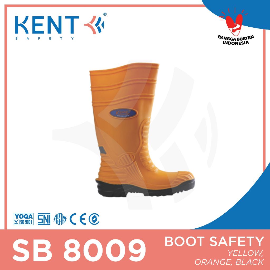 Sepatu Boot Safety - SB 8009 - PPE - KENTSafety