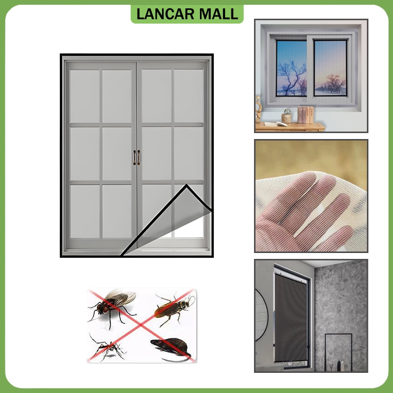 Kelambu Jendela Anti Nyamuk / Jaring Kasa Perekat / Jaring Kasa Anti Nyamuk / Ventilasi Dan Anti Nya