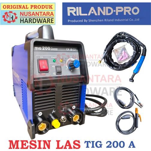 inverter tig 200 a riland pro, mesin las tig 200 riland pro, mesin las argon, mesin las stik tig 200