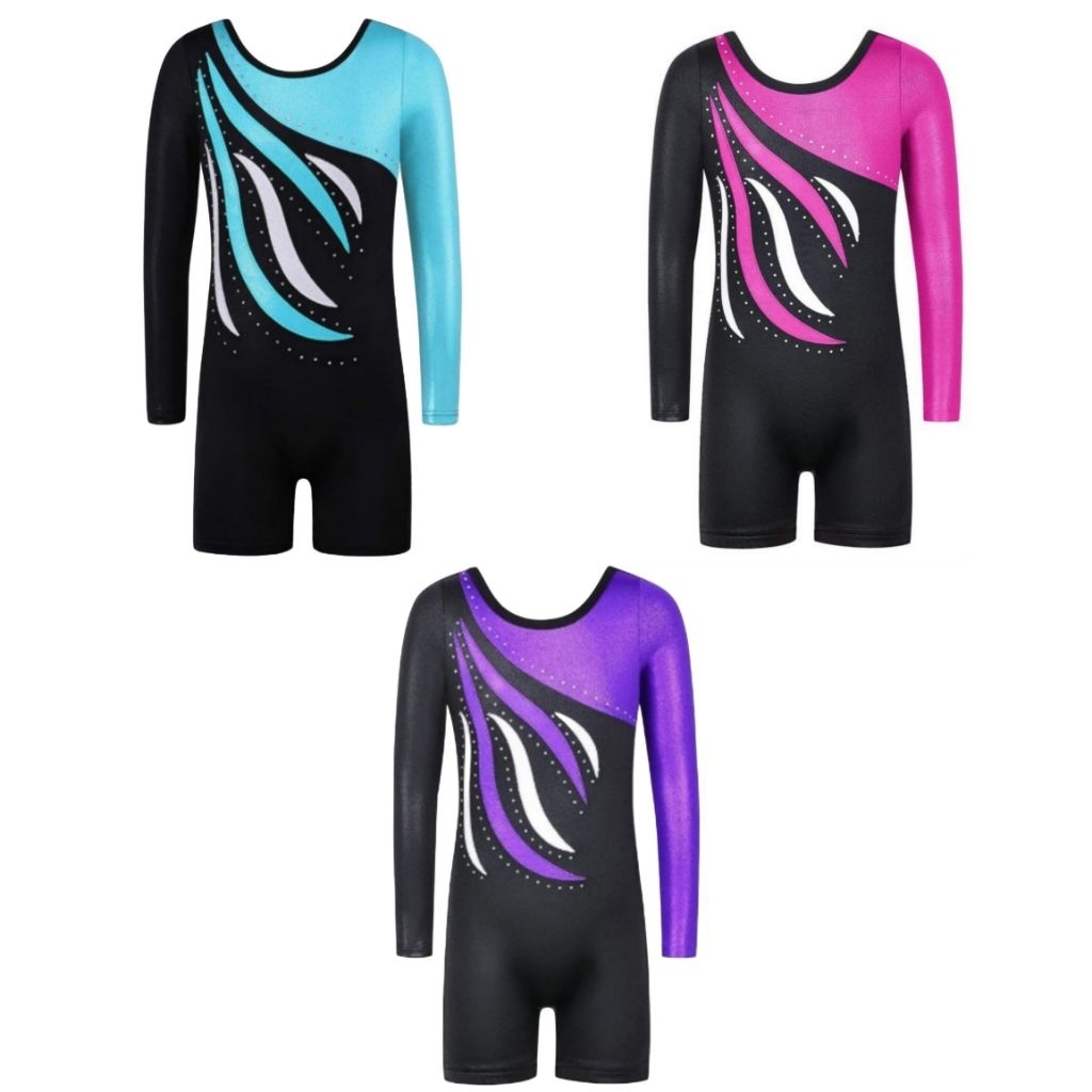 (READY STOCK 163) Leotard Gymnastic Anak/Baju senam Gymnastic