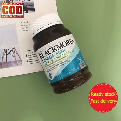 Blackmores Fish Oil 1000 Mini Double Concentrate 400 Kapsul fish oil omega 3 Mini Mudah Ditelan