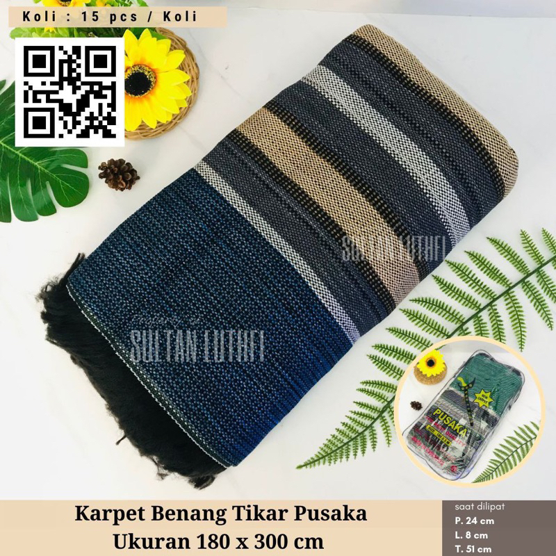 Karpet Benang Tikar Pusaka Ukuran 180 x 300 Cm