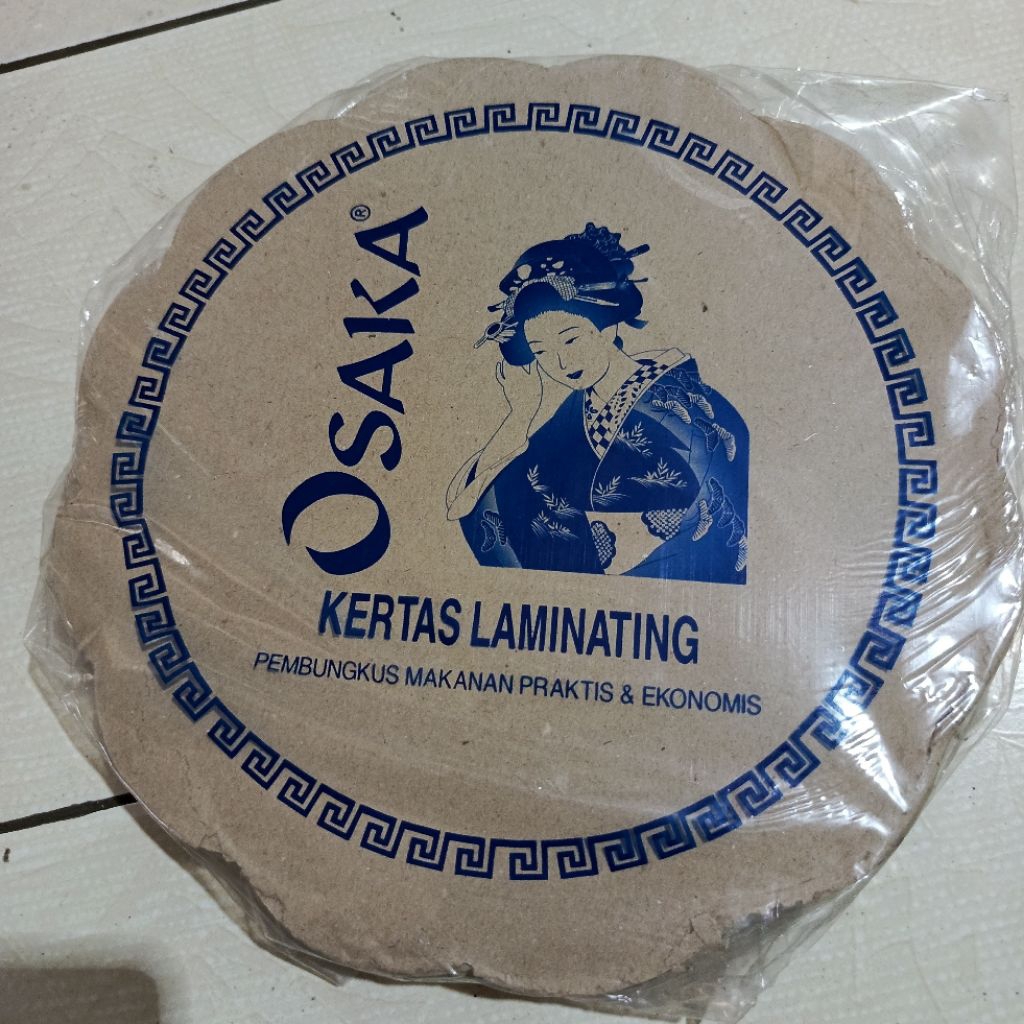 kertas nasi bunga bulat isi 200 lembar