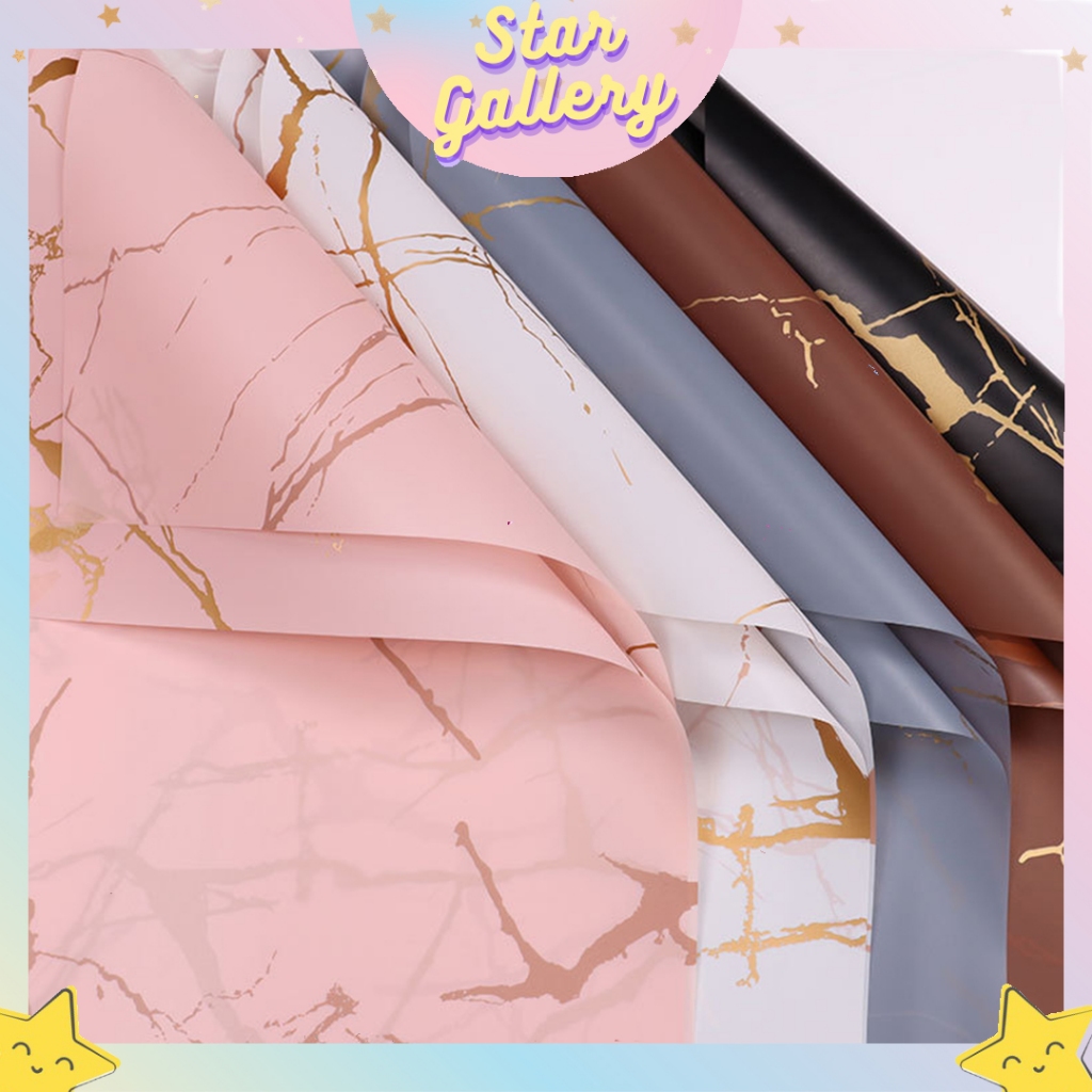 KERTAS BUNGA FLOWER WRAPPING CELLOPHANE (ECER) KERTAS KADO BAHAN TEBAL WATERPROOF KB20