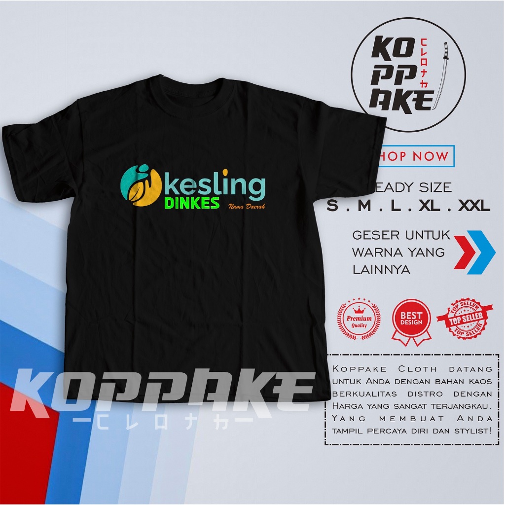 Kaos kesling Kesehatan Lingkungan DINKES Gratis Nama Daerah Baju Distro