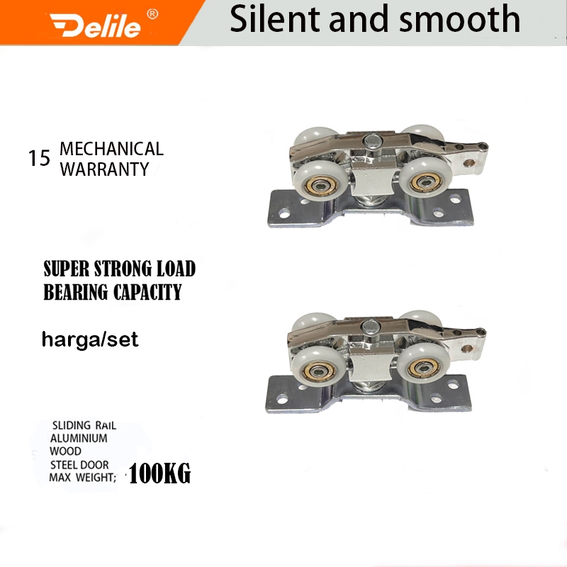 Roda Pintu Rel Sliding /Roda Pintu Geser Set /Ban Rel Sliding Door /Wheel Pintu Sliding
