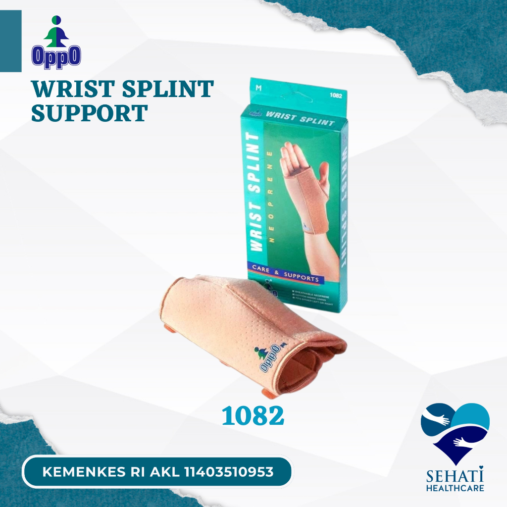 Oppo Wrist Splint Support 1082 Wirstband Dekker Sarung Pelindung Tangan Deker Kesehatan