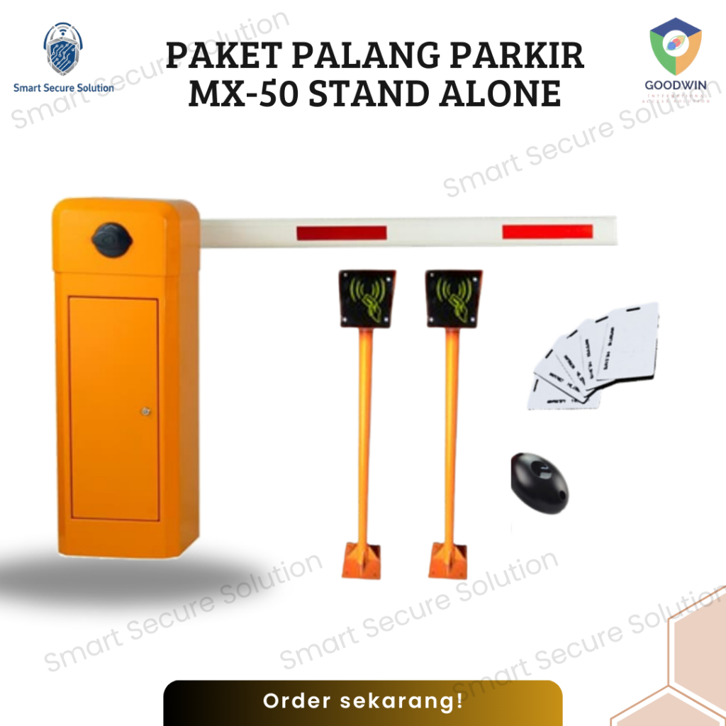 Palang Parkir Otomatis MX-50 Goodwin Tahan Lama / Stand Alone / Portal Otomatis / Palang Otomatis