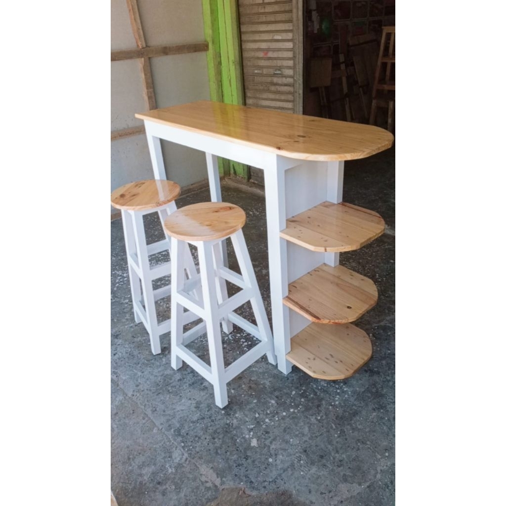 meja minimalis jati Belanda ukuran 120×40×100