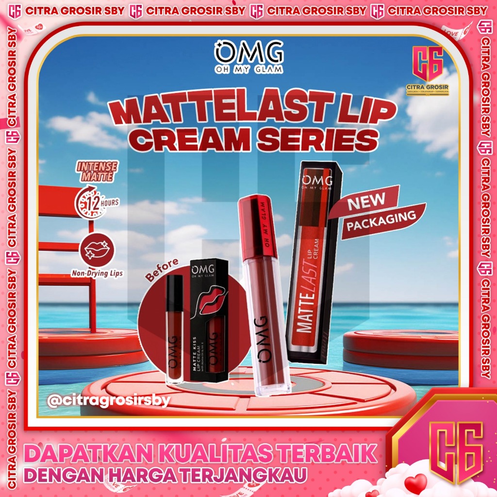 OMG Oh My Glam Matte Kiss Lip Cream || OMG Lipcream Coffee Edition || Tahan Lama & Ringan || OMG Lip