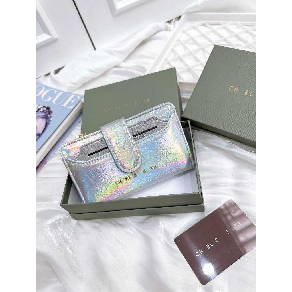 Dompet Lipat Wanita Panjang Premium CK Kode CKW112 Include Box Brand Penutup Magnet  Simple Stylish