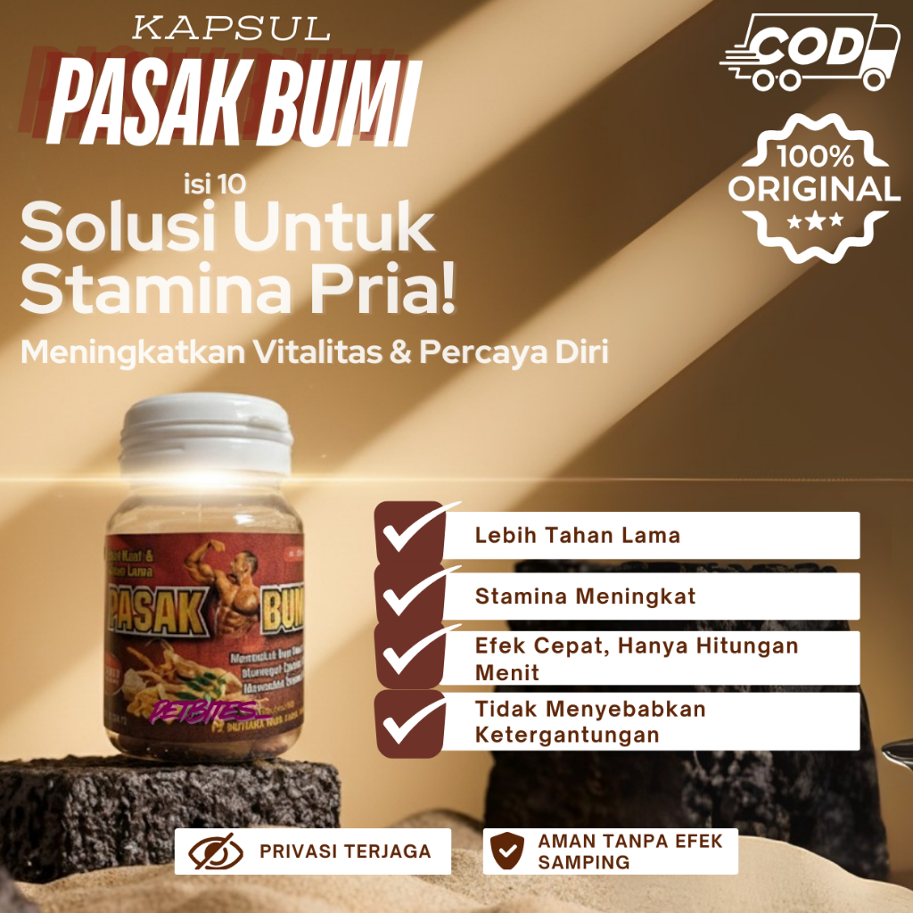 Ekstrak PASAK BUMII isi 10 Kapsul Asli Berkhasiat