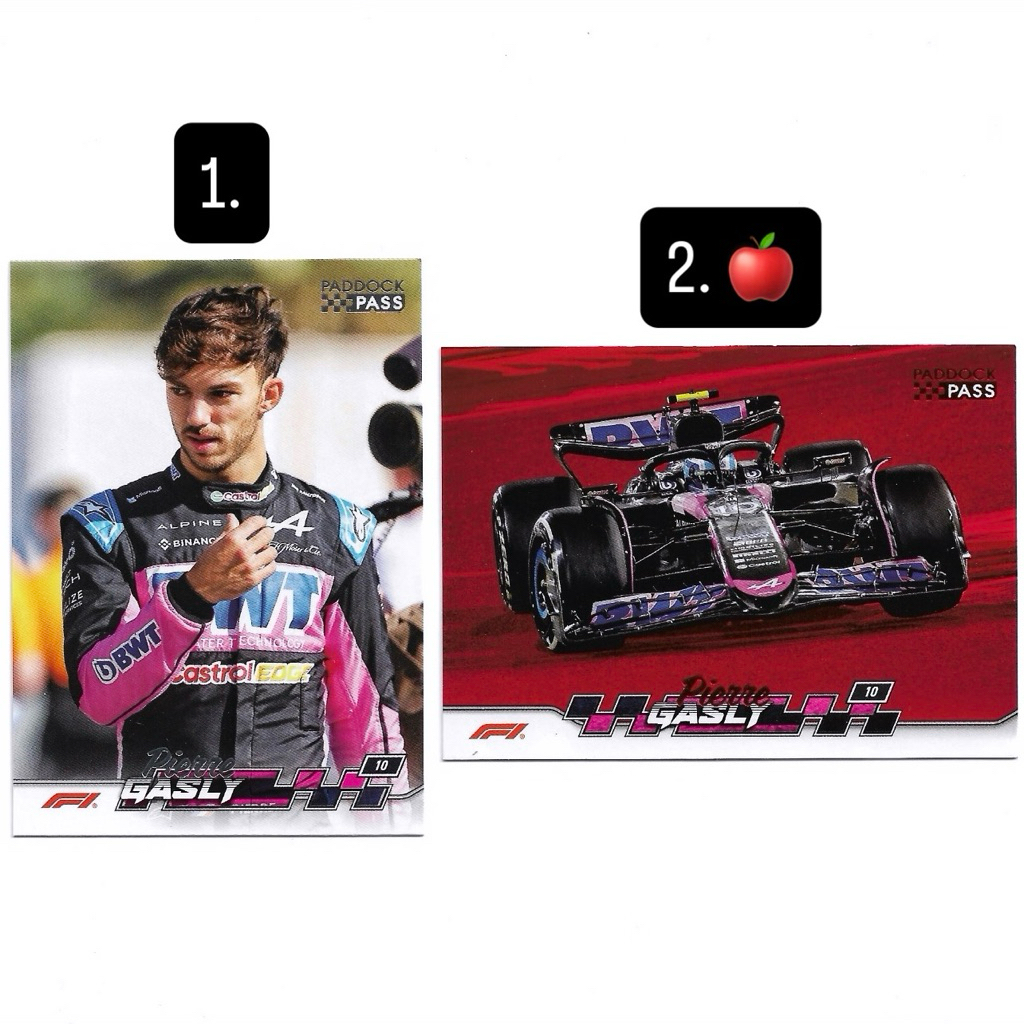 Kartu f1 Topps Paddock - Pierre Gasly (Alpine F1)