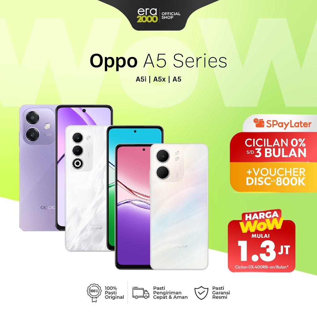 Era 2000 - OPPO A6X | A5 | A5i | A5X Garansi Resmi