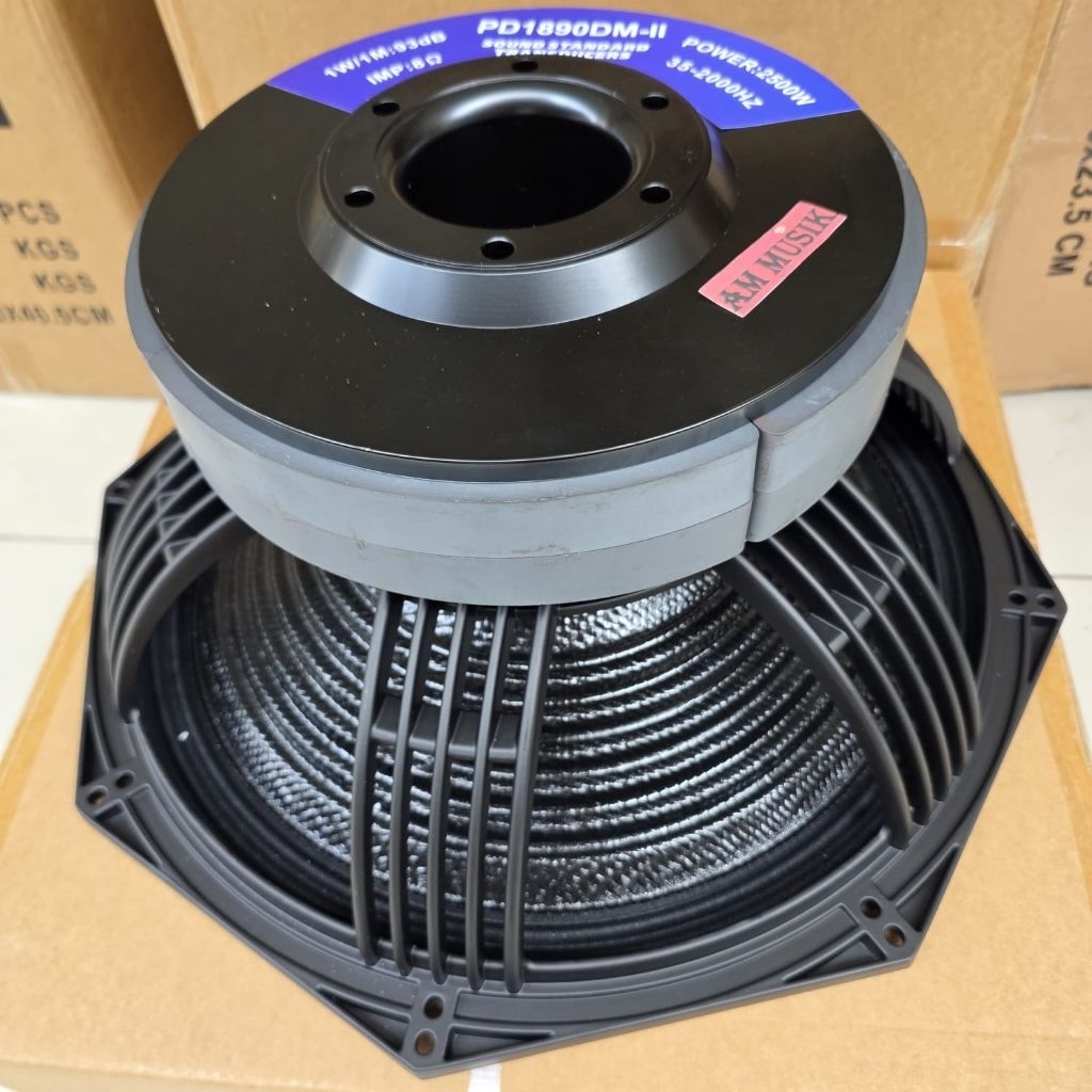 SPESIFIKASI SUBWOOFER SOUNDSTANDARD PD1890DM-II DAUN CARBON DOUBLE MAGNET PD1890 DM PD 1890 DM