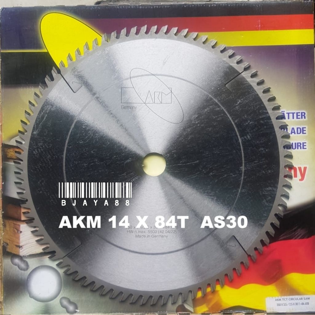 AKM PISAU GERGAJI CIRCULAR SAW BLADE 14" X 84T GIGI AKM GERMANY