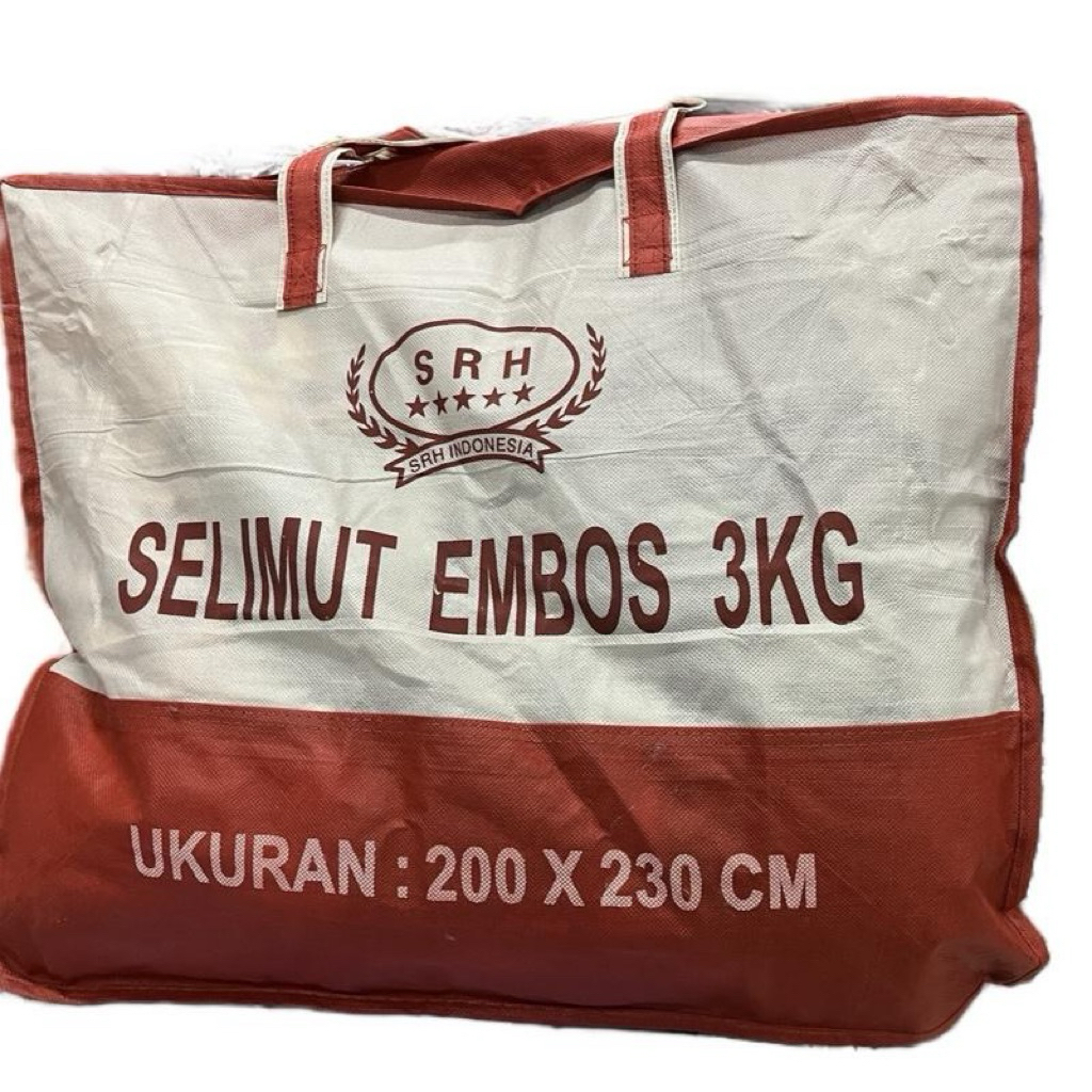 selimut bulu jumbo embos tebal lembut ukuran 200x230cm SRH