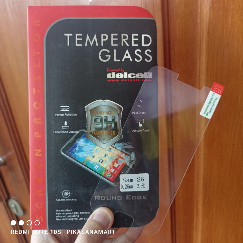 Delcell TEMPERED GLASS Samsung Galaxy S6 Flat