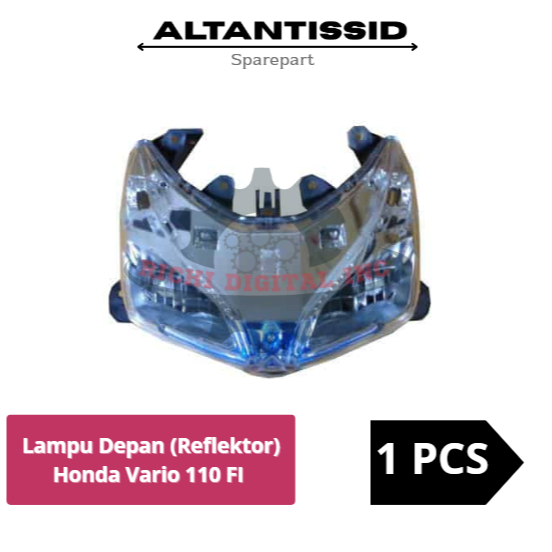 Lampu Depan Honda Vario 110 FI  2015 2019 Original AGNES TANPA MIKA KACA
