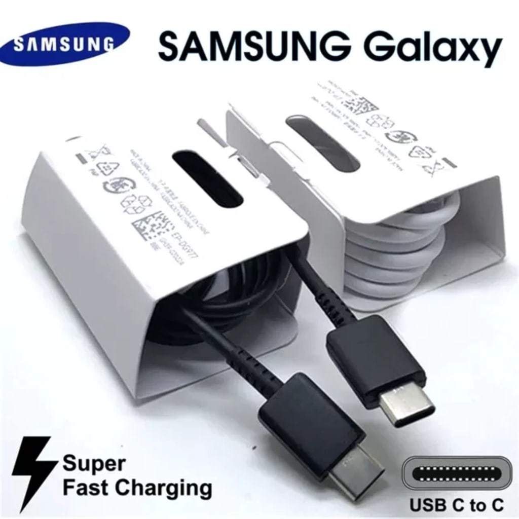 Kabel Data Samsung Original Cable Type C to Type C USB 25W 3A EP-DG977 Galaxy A07 A17 A05 A05S A06 A