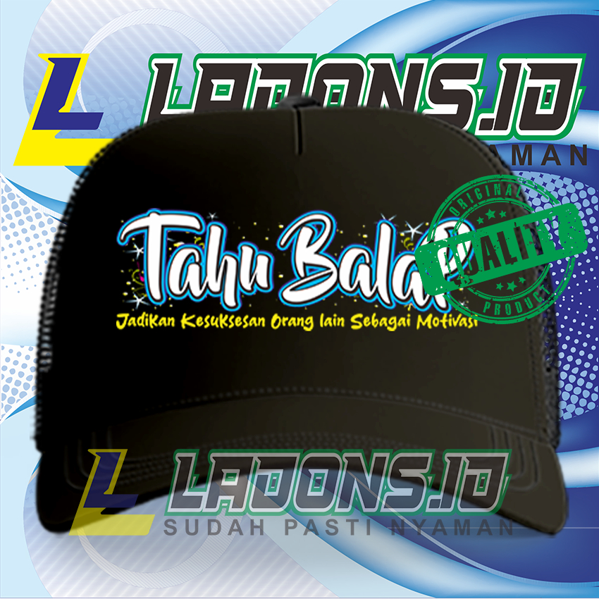 LADONS.ID TOPI TAHU BALAP TRUCKER JARING PREMIUM
