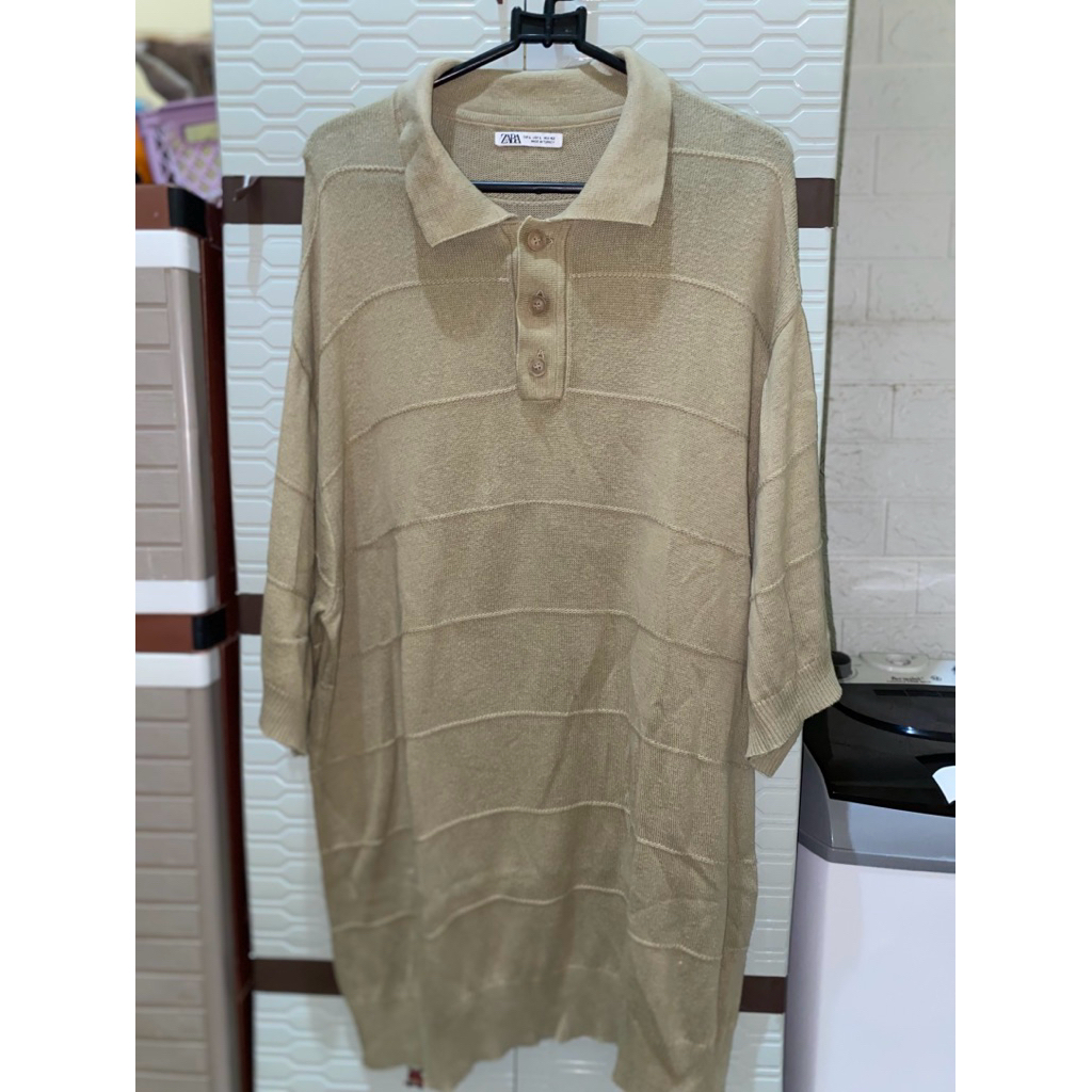 PL - Zara Men polo rajut