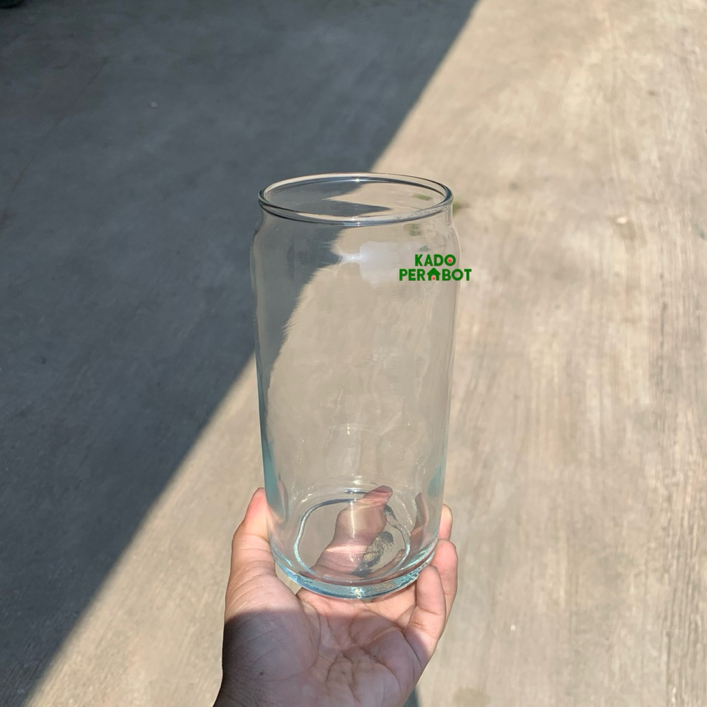 Gelas Citinova Cana - Gelas Kaca Minum 550ML - Gelas Can beer Model kaleng