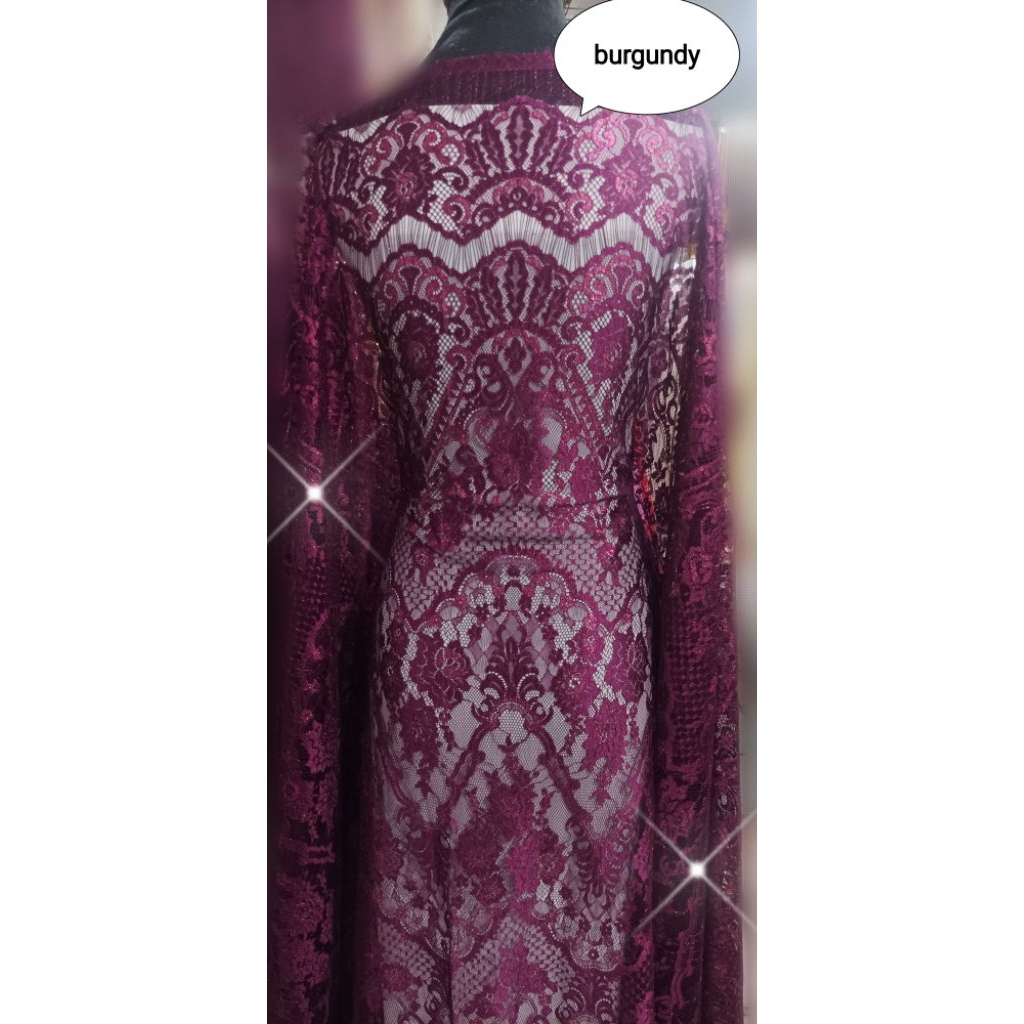 brokat semi prancis premium metalik sultan