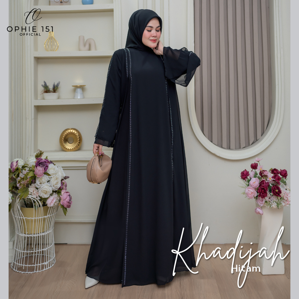 Ophie151  Gamis Dubai Premium Khadijah – Mewah, Anggun & Syar’i