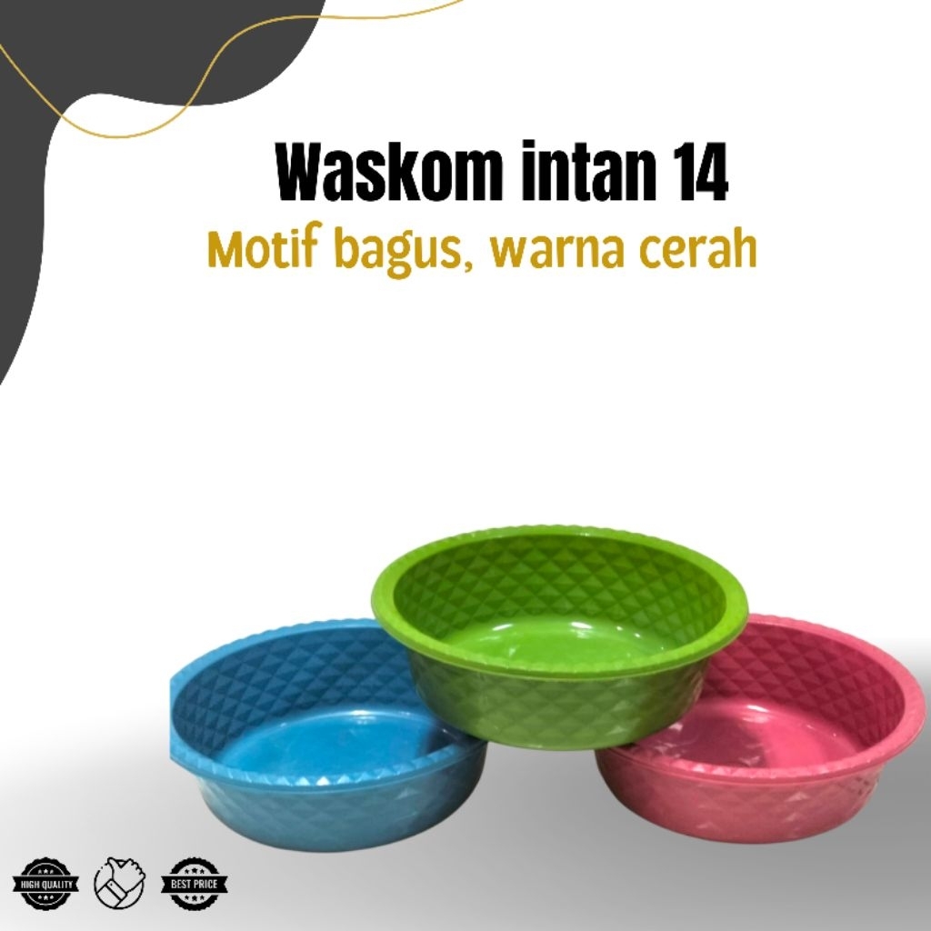 (12bj) waskom baskom 14 intan plastik - besek hajatan serbaguna grosir