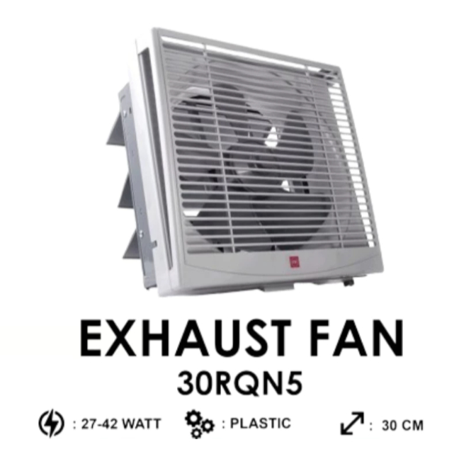 KDK: 30-RQN WALL EXHAUST FAN / HEKSOS DINDING 12 INCH